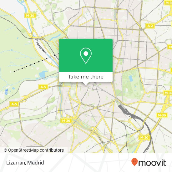 Lizarrán, Calle Gómez de Mora, 1 28005 Palacio Madrid map