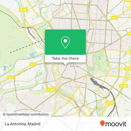 mapa La Antonina, Calle de la Cava Baja, 16 28005 Palacio Madrid