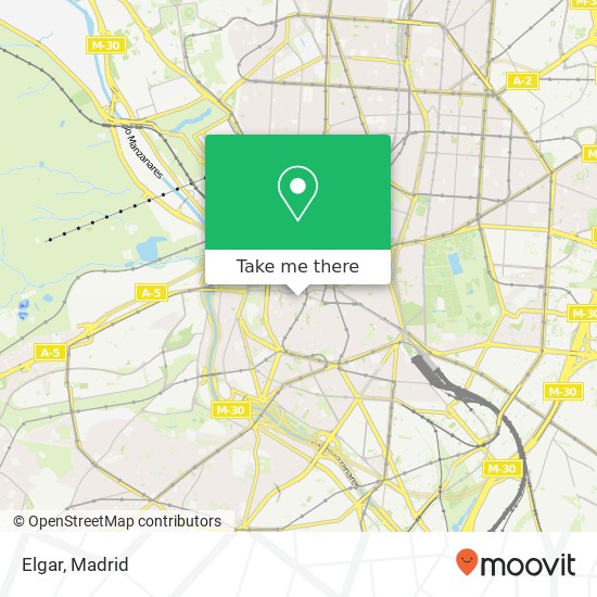 mapa Elgar, Calle del Almendro, 2 28005 Madrid