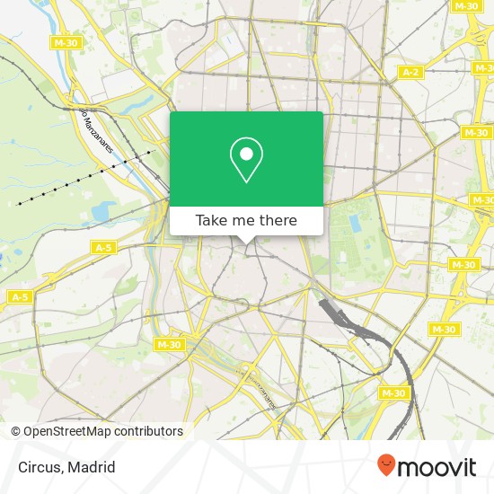 mapa Circus, Calle del Conde de Romanones, 3 28012 Embajadores Madrid