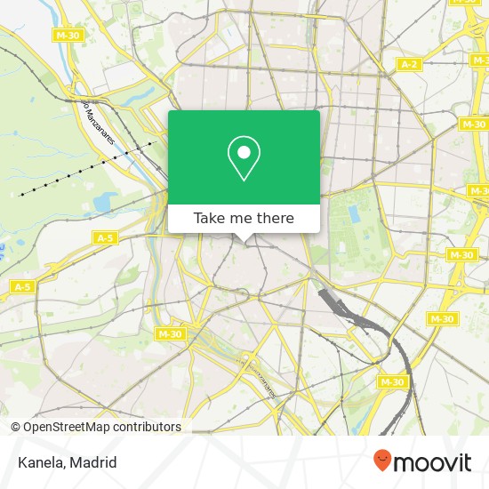 mapa Kanela, Calle del Conde de Romanones, 18 28012 Embajadores Madrid