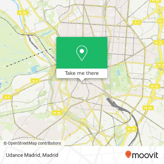 mapa Udance Madrid