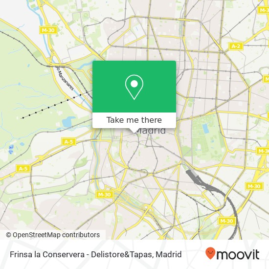 mapa Frinsa la Conservera - Delistore&Tapas, Plaza de San Miguel 28005 Palacio Madrid