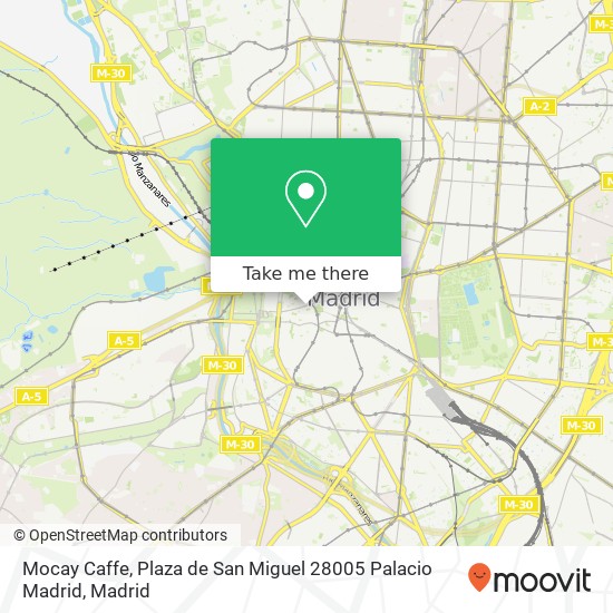 Mocay Caffe, Plaza de San Miguel 28005 Palacio Madrid map