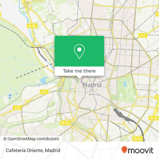 mapa Cafeteria Oriente, Calle de Arrieta, 15 28013 Palacio Madrid