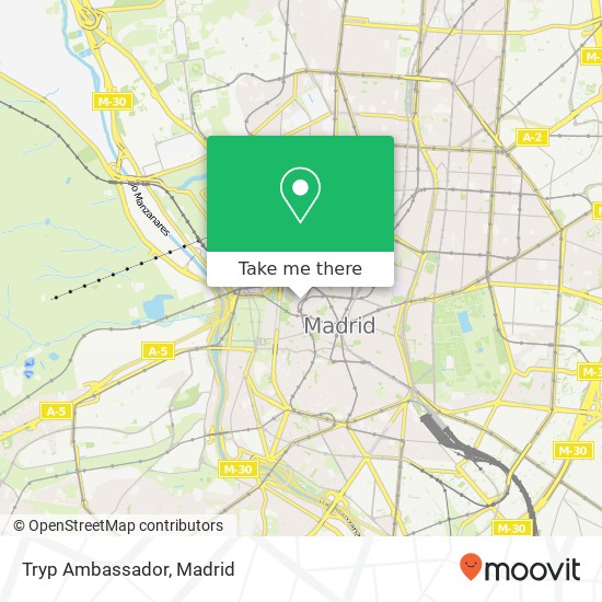 mapa Tryp Ambassador, Cuesta de Santo Domingo, 5 28013 Palacio Madrid