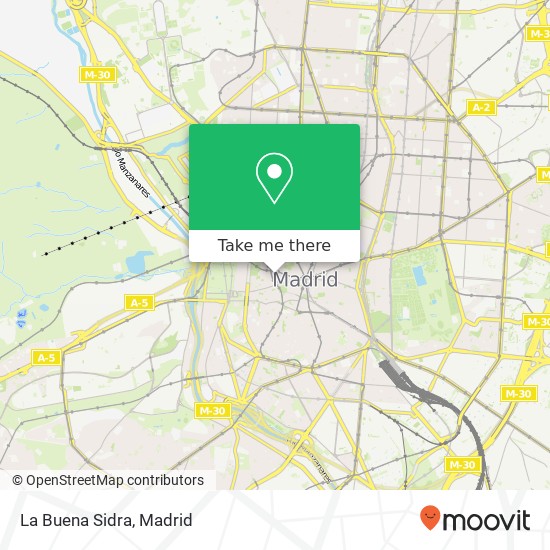 mapa La Buena Sidra, Calle de las Fuentes, 9 28013 Palacio Madrid
