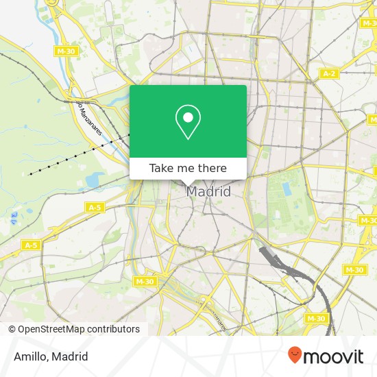 mapa Amillo, Calle de las Fuentes, 10 28013 Sol Madrid
