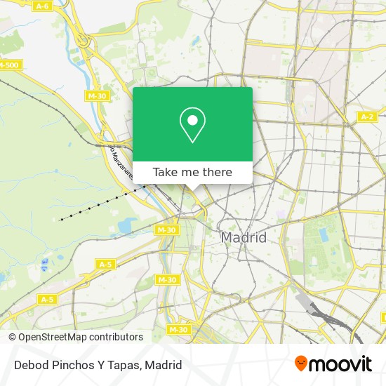 Debod Pinchos Y Tapas map