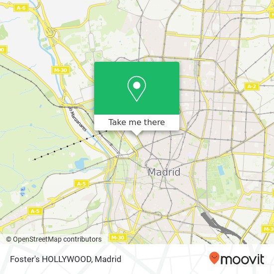 mapa Foster's HOLLYWOOD, Calle de la Princesa, 13 28008 Arguelles Madrid
