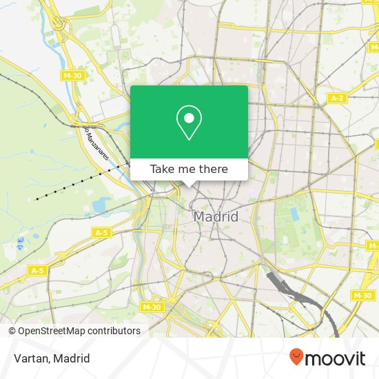 mapa Vartan, Calle de Leganitos, 18 28013 Palacio Madrid