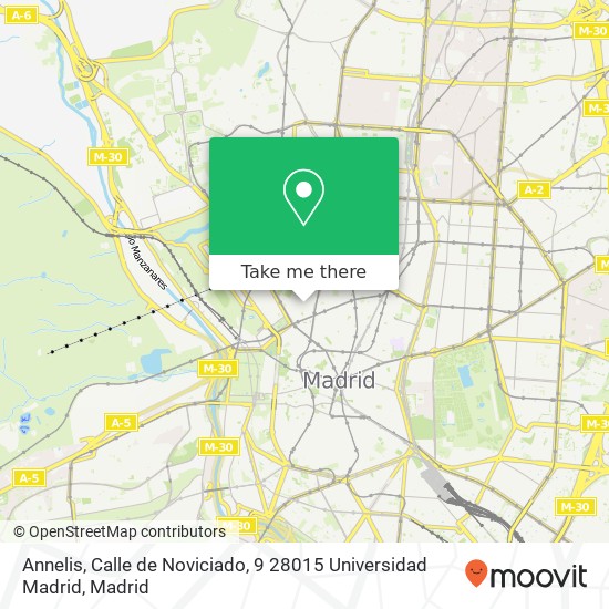 Annelis, Calle de Noviciado, 9 28015 Universidad Madrid map