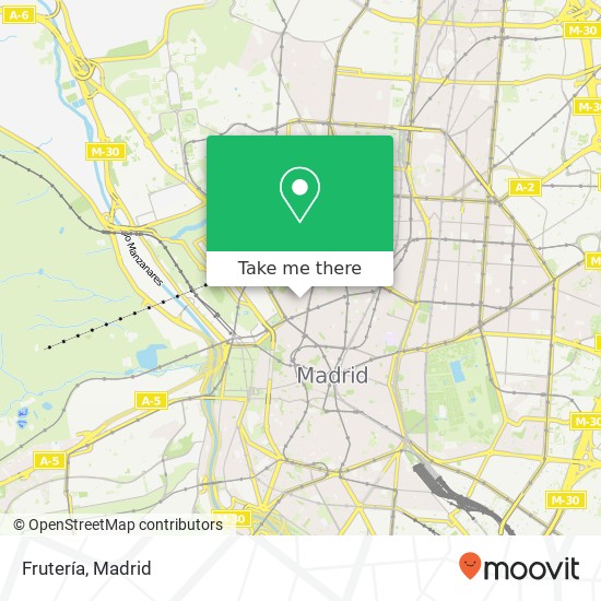 mapa Frutería, Calle de Noviciado, 7 28015 Universidad Madrid