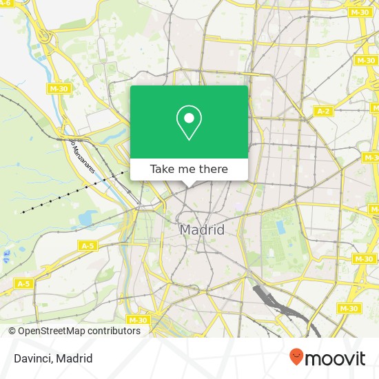 Davinci, Calle del Pez 28004 Universidad Madrid map