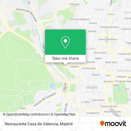 Restaurante Casa de Valencia map