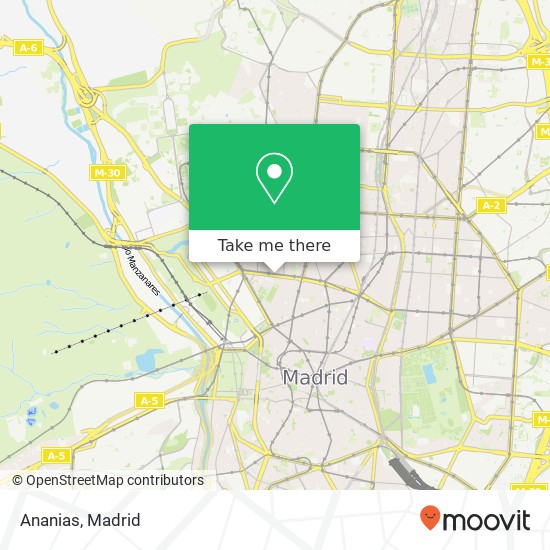 mapa Ananias, Calle de Galileo, 9 28015 Arapiles Madrid