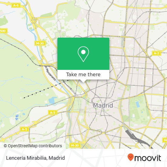 mapa Lencería Mirabilia, Calle de Luisa Fernanda, 9 28008 Arguelles Madrid