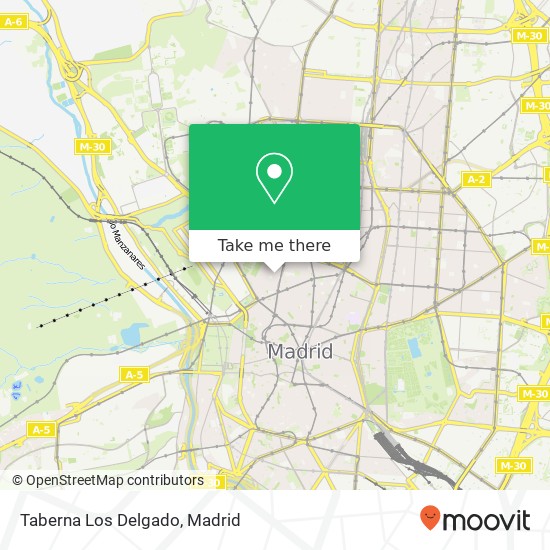 mapa Taberna Los Delgado, Calle de la Palma, 63 28015 Universidad Madrid