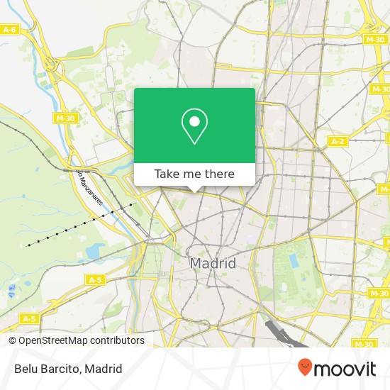 mapa Belu Barcito, Calle del Acuerdo, 39 28015 Universidad Madrid