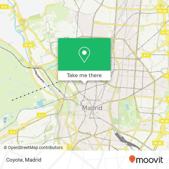 mapa Coyote, Calle de la Palma, 63 28015 Universidad Madrid