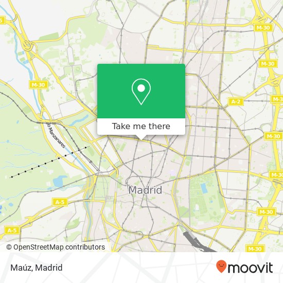 Maúz, Calle Monteleón, 17 28004 Universidad Madrid map