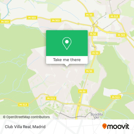 Club Villa Real map