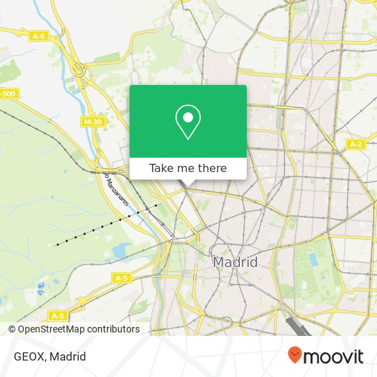 mapa GEOX, Calle de Alberto Aguilera, 68 28015 Gaztambide Madrid