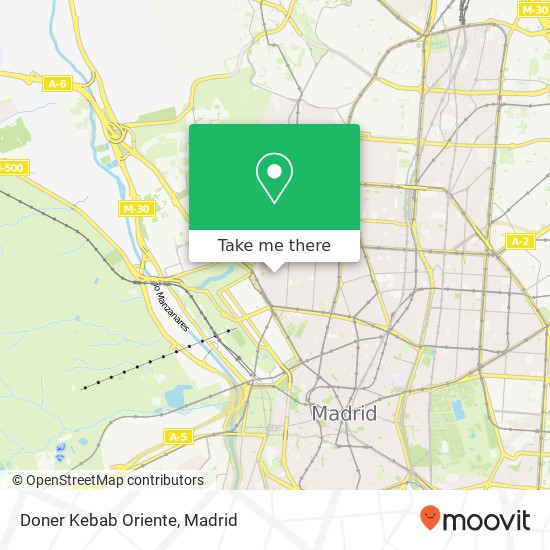 mapa Doner Kebab Oriente, Calle de Gaztambide, 32 28015 Gaztambide Madrid