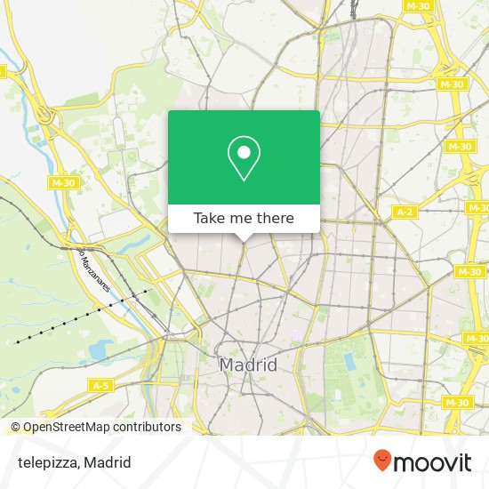 mapa telepizza, Calle de Bravo Murillo, 8 28015 Trafalgar Madrid