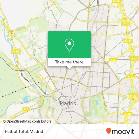 mapa Futbol Total, Calle de Eloy Gonzalo, 7 28010 Trafalgar Madrid