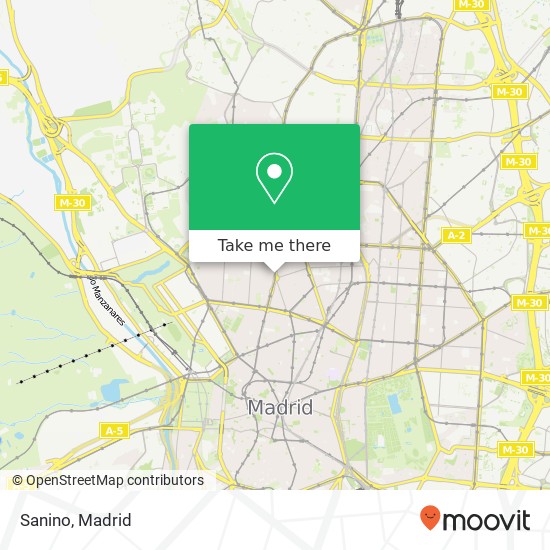 mapa Sanino, Calle de Bravo Murillo, 5 28015 Arapiles Madrid