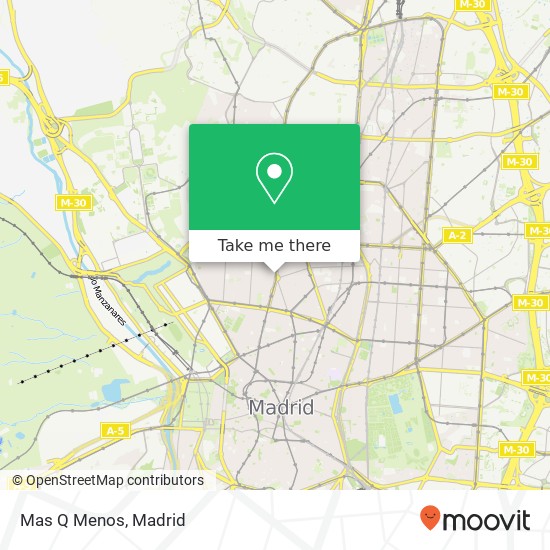mapa Mas Q Menos, Glorieta de Quevedo, 6 28015 Arapiles Madrid