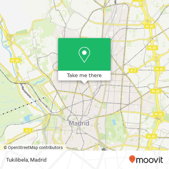 mapa Tukilibela, Calle de Murillo, 4 28010 Trafalgar Madrid