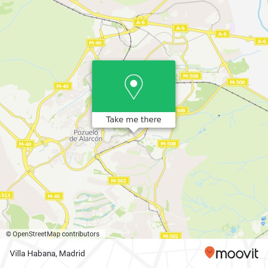 Villa Habana, Carretera de Húmera a Pozuelo, 87 28224 Pozuelo de Alarcón map