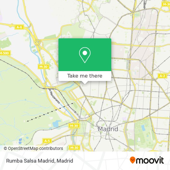 Rumba Salsa Madrid map