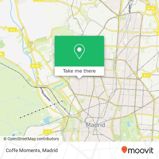 mapa Coffe Moments, Calle de Guzmán el Bueno, 81 28015 Gaztambide Madrid