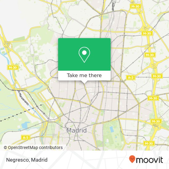 mapa Negresco, Calle de Santa Engracia, 70 28010 Almagro Madrid