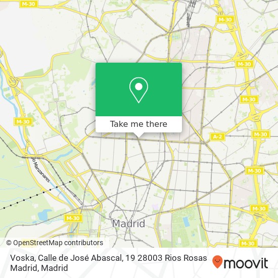 Voska, Calle de José Abascal, 19 28003 Rios Rosas Madrid map