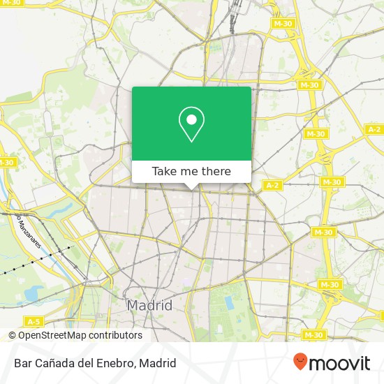 mapa Bar Cañada del Enebro, Calle de José Abascal, 50 28003 Almagro Madrid