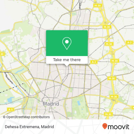 mapa Dehesa Extremena, Calle de García de Paredes, 86 28010 Almagro Madrid
