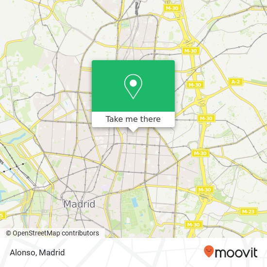 mapa Alonso, Calle de Lagasca, 115 28006 Castellana Madrid