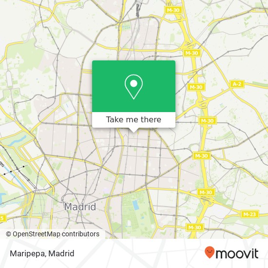 mapa Maripepa, Calle General Oraá, 25 28006 Castellana Madrid