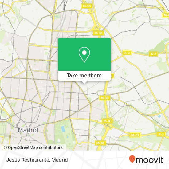 Jesús Restaurante, Calle de Alonso Heredia, 28 28028 Guindalera Madrid map