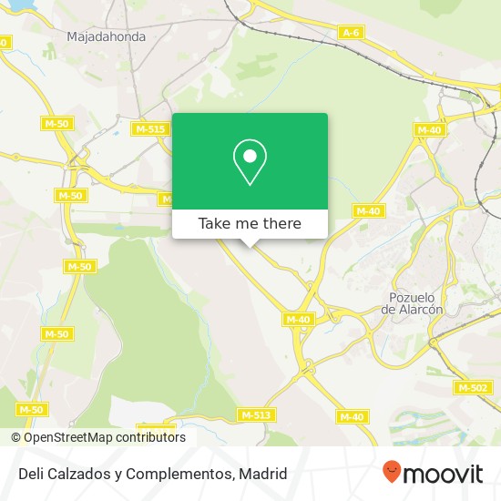 Deli Calzados y Complementos, 28223 Monteclaro Pozuelo de Alarcón map