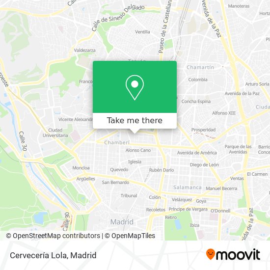 mapa Cervecería Lola