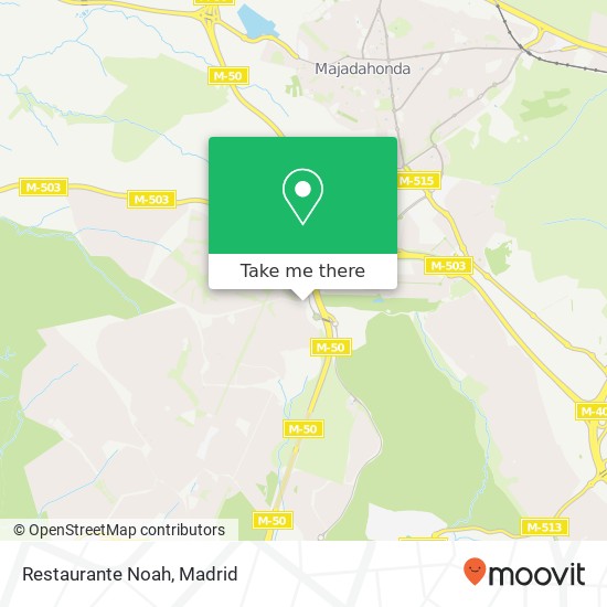 Restaurante Noah, Calle Playa de la Concha, 2 28669 Valdecabañas Boadilla del Monte map