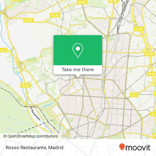 mapa Rosso Restaurante, Avenida de la Reina Victoria, 19 28003 Vallehermoso Madrid