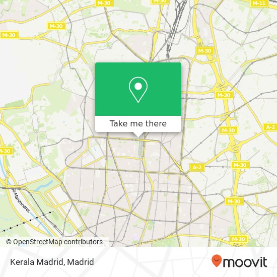Kerala Madrid, Paseo de la Castellana, 71 28046 Cuatro Caminos Madrid map