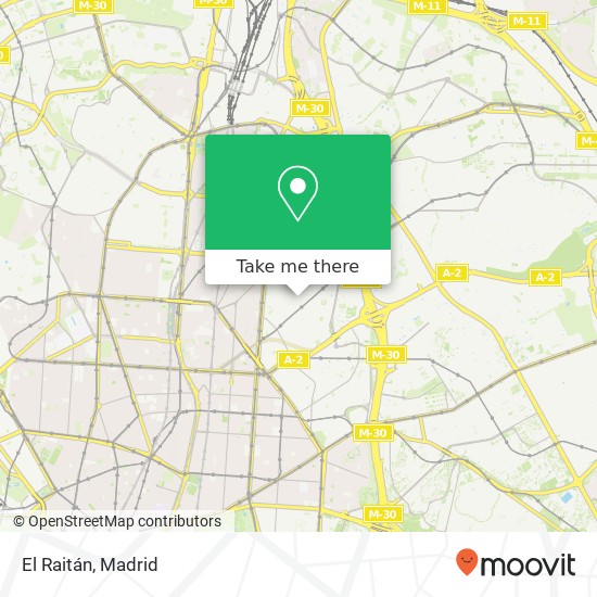 El Raitán, Calle de Martín Martínez, 2 28002 Ciudad Jardín Madrid map