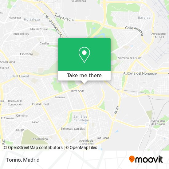 mapa Torino